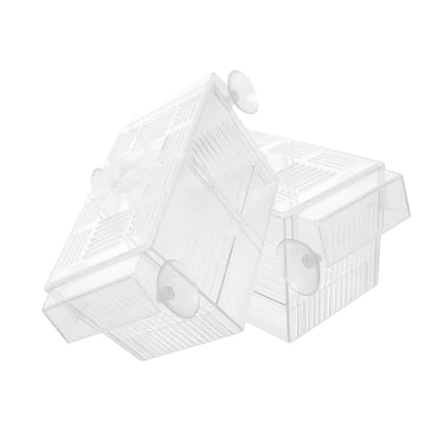 HYTROVE 2 Stücke Aquarium Kasten für Fische Klarer Fisch Zuchtbehälter mit Trennwand Kunststoff Tragbar 360-Grad Sicht für Aquarien und Fischzucht HYTROVE 2 Stücke Aquarium Kasten für Fische Klarer Fisch Zuchtbehälter mit Trennwand Kunststoff Tragbar 360-Grad Sicht für Aquarien und Fischzucht von HYTROVE