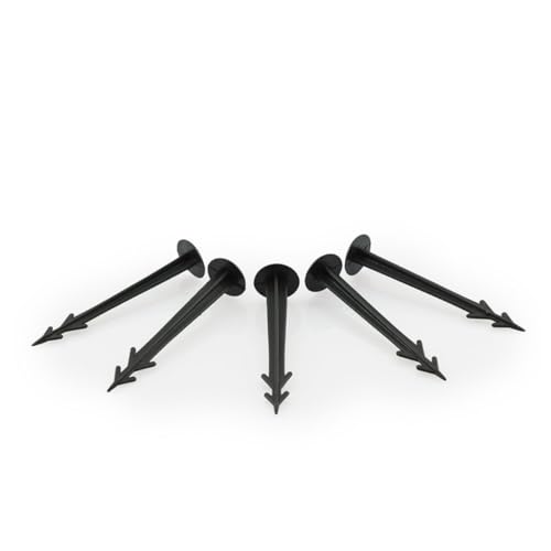 HYTROVE 20 Stück Teiliges Schwarze Kunststoff pfähle Rostfrei Multifunktional Stabile Bodenanker für Pflanzenstütze Zeltbefestigung Gartennetz und Regenschutz Leicht und Wetterfest Sicher HYTROVE 20 Stück Teiliges Schwarze Kunststoff pfähle Rostfrei Multifunktional Stabile Bodenanker für Pflanzenstütze Zeltbefestigung Gartennetz und Regenschutz Leicht und Wetterfest Sicher von HYTROVE