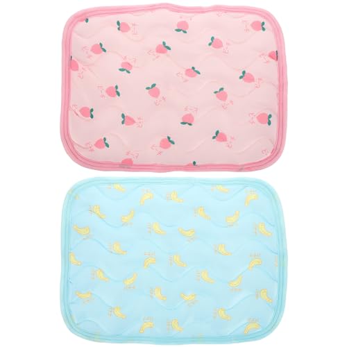 HYTROVE 2stücke Kühlmatte Für Kleintiere Sommer Schlafunterlage Für Hamster Kaninchen Und Meerschweinchen Selbstkühlendes Design Kirsche Und Banane HYTROVE 2stücke Kühlmatte Für Kleintiere Sommer Schlafunterlage Für Hamster Kaninchen Und Meerschweinchen Selbstkühlendes Design Kirsche Und Banane von HYTROVE