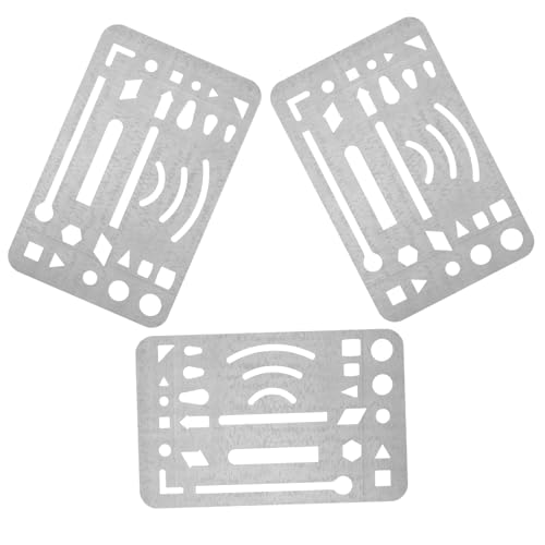 HYTROVE 3 Stck Teiliges Radierschablonen aus Präzises Zeichenwerkzeug für Künstler und Ingenieure Radieren Unerwünschter Schutz Angrenzender Zeichnungen HYTROVE 3 Stck Teiliges Radierschablonen aus Präzises Zeichenwerkzeug für Künstler und Ingenieure Radieren Unerwünschter Schutz Angrenzender Zeichnungen von HYTROVE