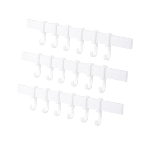 HYTROVE 3 Stück Teiliges Selbstklebendes Handtuchregal für Bad und Küche Wandhaken mit Haken Bohrfreie Montage Platzsparend und Praktisch zur Aufbewahrung von Gegenständen von HYTROVE