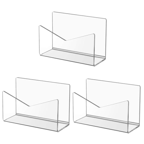 HYTROVE 3st Briefablage Büro Durchsichtige Umschläge Schreibtisch-bücherregal Arbeitsplatten-Mail-Organizer Desktop-Organizer Monitor Karteikartenfächer Stifthalter Schreibtisch Acryl von HYTROVE