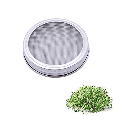 HYTROVE 4 Stück Edelstahlfilter Deckel Für Einmachgläser Runden Einmachgläser Mit Siebdeckel Regulärer Mund -Netz -glasdeckel Sichtung Sprosatglas Material Weithalsglas Silber HYTROVE 4 Stück Edelstahlfilter Deckel Für Einmachgläser Runden Einmachgläser Mit Siebdeckel Regulärer Mund -Netz -glasdeckel Sichtung Sprosatglas Material Weithalsglas Silber von HYTROVE