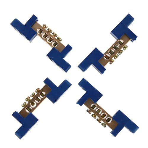 HYTROVE 4 Stück Erdungsschienen Terminal Block Verteilungsklemmen für Elektrische Installieren Stabil und Langlebig von HYTROVE