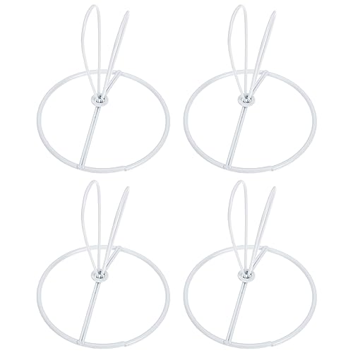 HYTROVE 4 Stück Lampenschirmhalter Clip Lampenschirm Ring für DIY Tischlampen und Kronleuchter Robuste Eisenstruktur für Kreative Lichtgestaltung von HYTROVE