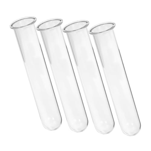 HYTROVE 4 Stück Reagenzglas-hydrokulturvase Reagenzglasvasen Aus Glas Pflanzterrarien Vermehrungsvasen Für Pflanzen Reagenzglas-blumenvase Aus Glas Röhrenvase Pflanzenterrarium Transparent von HYTROVE