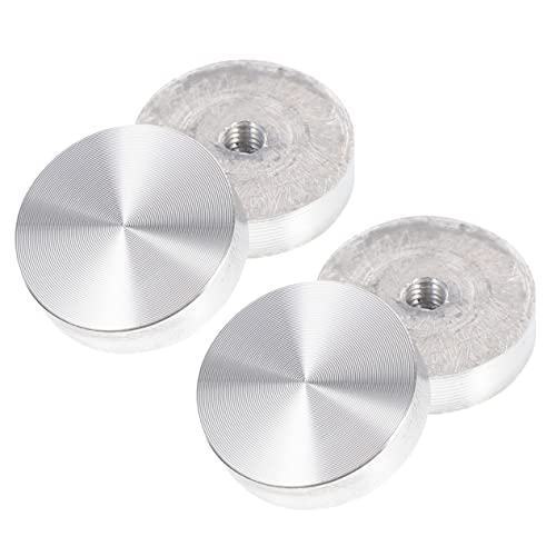 HYTROVE 4stücke Runde Aluminiumscheiben Für Glastische Aluminium Für Tischplatten Einfache Installation Geeignet Für Kaffee Und Esstische Elegantes Design Für Stilvolle von HYTROVE
