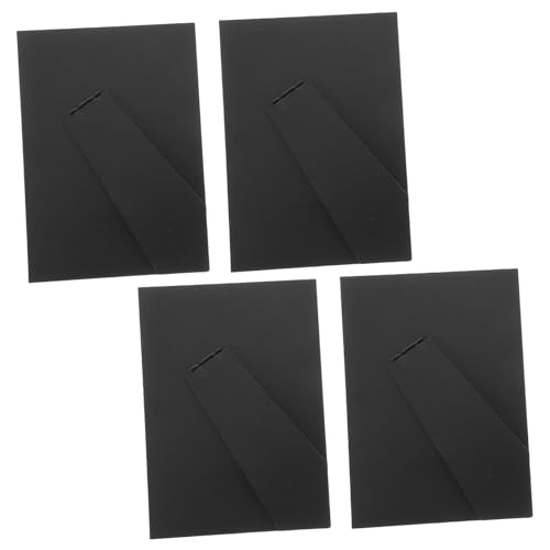 HYTROVE 4 Stück Schwarzer Fotohalter mit Easel Rückwand DIY Bilderrahmen Ständer Stabiler Tischdisplay für Vertikale und Horizontale Fotopräsentation HYTROVE 4 Stück Schwarzer Fotohalter mit Easel Rückwand DIY Bilderrahmen Ständer Stabiler Tischdisplay für Vertikale und Horizontale Fotopräsentation von HYTROVE