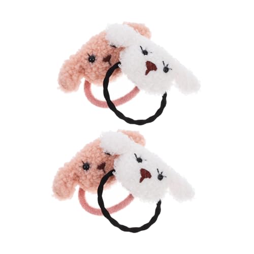 HYTROVE 4 Stück Teiliges Haustier Haargummis für Hunde Dekorative Haarschleifen Weiß und zu Fell Geeignet für Alltag und Accessoires für Kleine Hunde und Welpen von HYTROVE