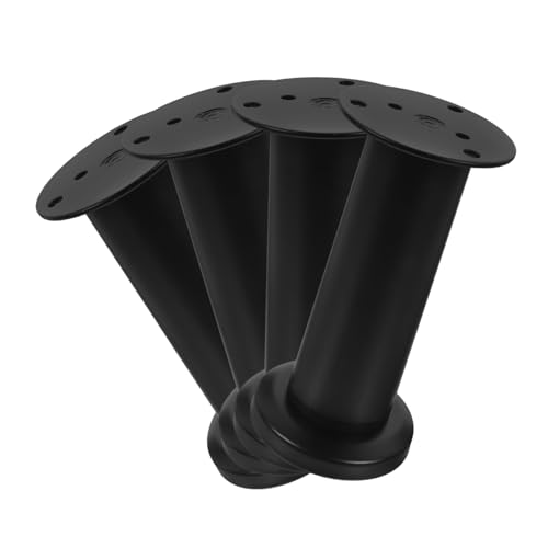 HYTROVE 4 Stück Verstellbare Bettfüße Teiliges Höhenverstellbare Möbelbeine für Bettrahmen Robust und Stabil für Betten Sofas und Schränke von HYTROVE