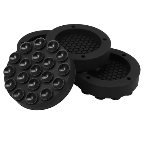 HYTROVE 4 Stück Waschmaschinen Füße Rutsch Stabilizer Pads für Waschmaschinen Trockner und Möbel Langlebig und Stoßdämpfend für Fridge Stuhl und Tisch von HYTROVE
