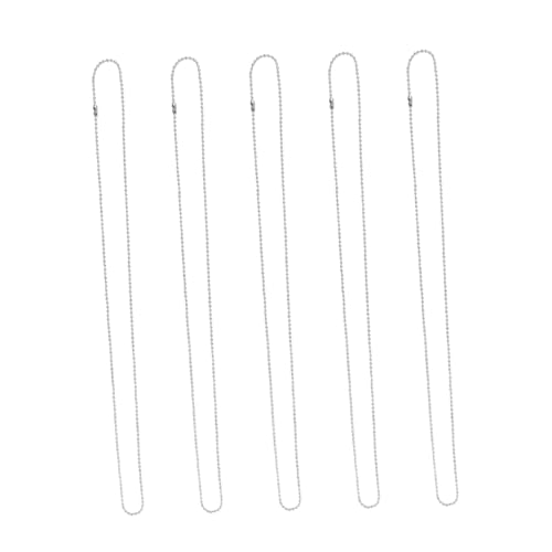 HYTROVE 5 Stück Teiliges Haustier kugelkette aus Langlebiger Legierung Nickelfrei Allergikerfreundlich Vielseitig als Hundemarken Anhängerkette für Katzen und Hunde Geeignet HYTROVE 5 Stück Teiliges Haustier kugelkette aus Langlebiger Legierung Nickelfrei Allergikerfreundlich Vielseitig als Hundemarken Anhängerkette für Katzen und Hunde Geeignet von HYTROVE