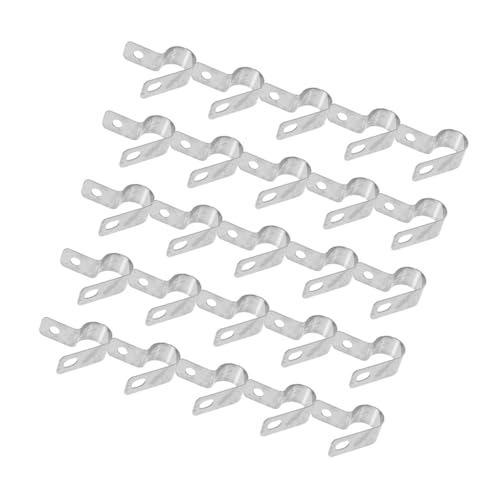 HYTROVE 50 Stück Verstärkte R förmige Kabelklemmen aus Aluminium Feuerfest und Hitzebeständig Praktische Drahtklammern für Sichere Kabelführung in Büro Zuhause und Industrie Einfache von HYTROVE