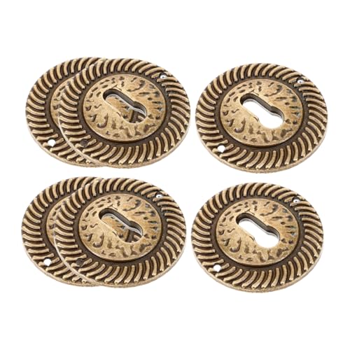 HYTROVE 6 Stück Teiliges Schlüssellochabdeckungen für Antike Möbel Vintage Dekorative Platten für Schränke und Kommoden Installieren Vielseitig Einsetzbar Elegantes Design von HYTROVE