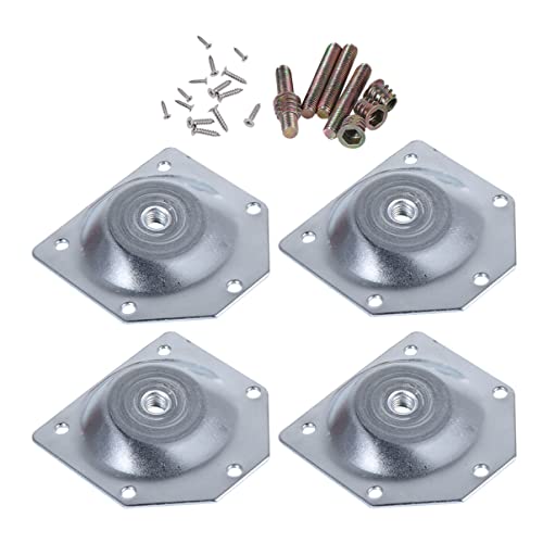 HYTROVE 6 Stück Tischbein Verbinder Pads Eisenplatte Tischbein Dichtungsringe Möbelbein Fixatoren Silber Geeignet für Nordische Möbel und Einfache Montage HYTROVE 6 Stück Tischbein Verbinder Pads Eisenplatte Tischbein Dichtungsringe Möbelbein Fixatoren Silber Geeignet für Nordische Möbel und Einfache Montage von HYTROVE