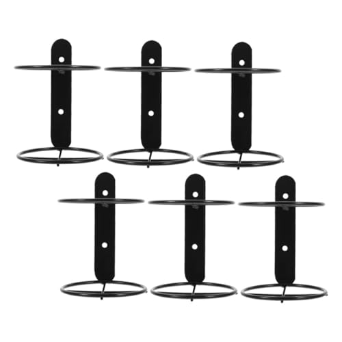 HYTROVE 6 Stück Wand Weinregal Spiraldesign Metall Weinflaschenhalter Platzsparend und Dekorativ Einfache Montage mit Schrauben für Küche Bar und Wohnzimmer von HYTROVE