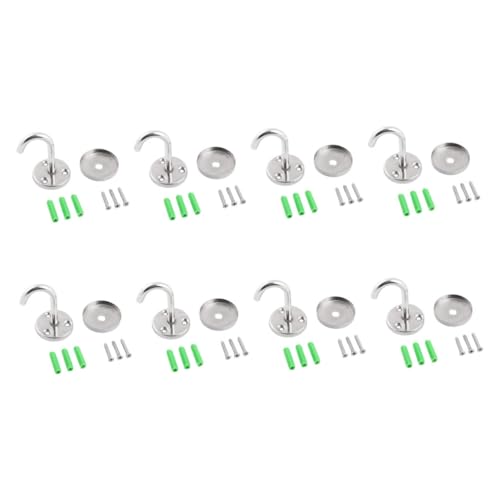 HYTROVE 8 Sätze Aufhängungshaken Set Multifunktionale Haken für Küchen und Garderobenschränke Robuste Tragkraft zur Optimalen Raumnutzung Einfache Installation mit Zubehör HYTROVE 8 Sätze Aufhängungshaken Set Multifunktionale Haken für Küchen und Garderobenschränke Robuste Tragkraft zur Optimalen Raumnutzung Einfache Installation mit Zubehör von HYTROVE