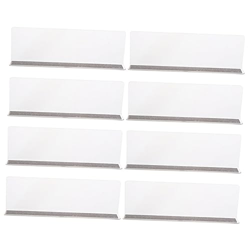 HYTROVE Magnetische Regalteiler 8 Stück PVC L-Form für Schränke Durchsichtige Trennwände Verstellbar Einfache Installation für Ordnung im Regal von HYTROVE