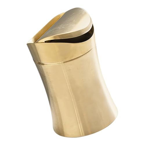 HYTROVE Kleiner Mülleimer Mit Deckel Aus Edelstahl Für Tisch Eleganter Abfallbehälter Für Badezimmer Büro Und Küche Stilvoller Mini-abfalleimer Mit Moderater Kapazität Und Polierter HYTROVE Kleiner Mülleimer Mit Deckel Aus Edelstahl Für Tisch Eleganter Abfallbehälter Für Badezimmer Büro Und Küche Stilvoller Mini-abfalleimer Mit Moderater Kapazität Und Polierter von HYTROVE