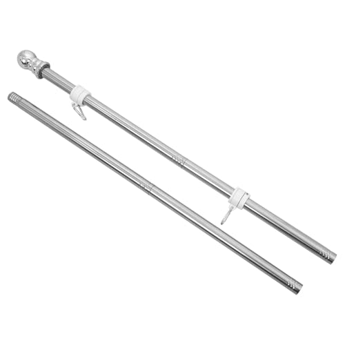 HYTROVE Fahnenhalter für Garten und Außenbereich Robuster Rostfreier Fahnenmast mit Drehbarem Design Teilig für Veranden Boote und LKW HYTROVE Fahnenhalter für Garten und Außenbereich Robuster Rostfreier Fahnenmast mit Drehbarem Design Teilig für Veranden Boote und LKW von HYTROVE