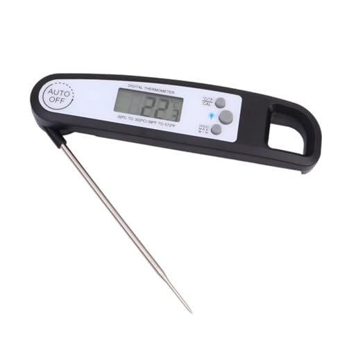 HYTROVE Faltbares Lebensmittelthermometer mit Leuchtfunktion Elektronisches Bbq Thermometer für Präzise Temperaturmessungen der Küche und Beim Grillen Schwarz HYTROVE Faltbares Lebensmittelthermometer mit Leuchtfunktion Elektronisches Bbq Thermometer für Präzise Temperaturmessungen der Küche und Beim Grillen Schwarz von HYTROVE