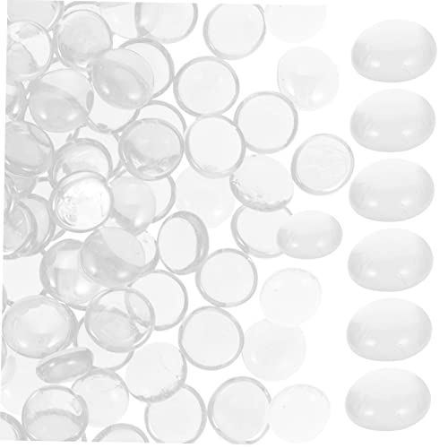HYTROVE Feuerstelle Glassteine Hochwertige Transparente Flachperlen für Dekoration Aquarien Garten und Feuerschalen für Bastelprojekte und Wasserfeatures von HYTROVE