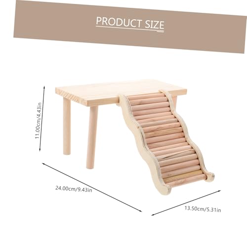 HYTROVE Hamster Kletterleiter aus Hochwertigem Holz Teiliges mit Stabiler Plattform Robustes Kletterspielzeug für Hamster Rennmäuse und Kleintiere Langlebiges Zubehör für Käfig und HYTROVE Hamster Kletterleiter aus Hochwertigem Holz Teiliges mit Stabiler Plattform Robustes Kletterspielzeug für Hamster Rennmäuse und Kleintiere Langlebiges Zubehör für Käfig und von HYTROVE