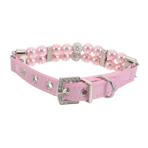 HYTROVE Hochzeits Hundehalsband Perlenkragen für Kleine Hunde und Katzen Handgefertigter Robuster Stahlseilkragen mit Eleganten Perlenelementen für Partys und Alltäglichen Gebrauch HYTROVE Hochzeits Hundehalsband Perlenkragen für Kleine Hunde und Katzen Handgefertigter Robuster Stahlseilkragen mit Eleganten Perlenelementen für Partys und Alltäglichen Gebrauch von HYTROVE