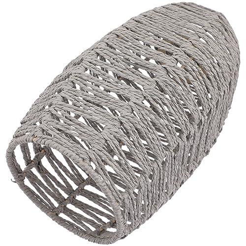 HYTROVE Klein Lampenschirm Deckenlampe Rattan Look Gewebter Lampenschirm für Wohnzimmer Restaurant Hotel Minimalistisches Design Installieren eine Natürliche von HYTROVE