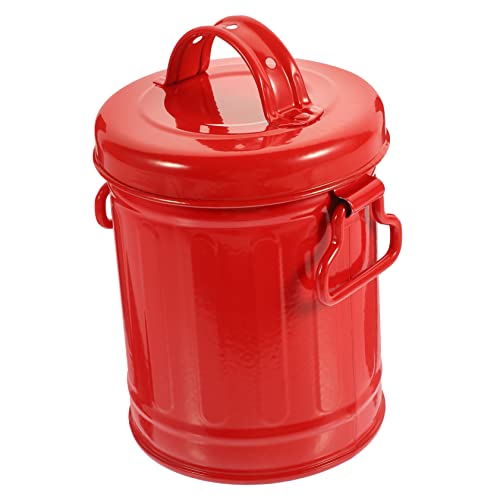 HYTROVE Kleiner Schreibtisch Mülleimer mit Deckel Metall Großer Kapazität Stifthalter Organizer für Büro und Küche HYTROVE Kleiner Schreibtisch Mülleimer mit Deckel Metall Großer Kapazität Stifthalter Organizer für Büro und Küche von HYTROVE