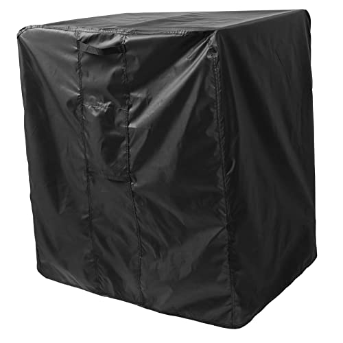 HYTROVE Klimahaube Holzkohle Schutz im Freien Outdoor-Abdeckungen wasserdicht tischdecken Möbelabdeckung Klimaanlagenabdeckung regenfeste Abdeckungen Tischtuch Polyester Schwarz von HYTROVE