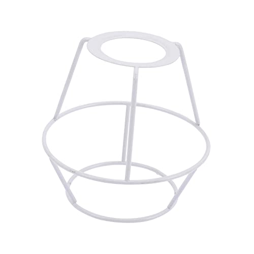 HYTROVE Lampenschirmhalter Eisen für DIY Tischlampen und Pendelleuchten Weißer Konischer Doppellagiger Lampenschirm Ring für Kreative Beleuchtungslösungen Installieren für Lampenschirme HYTROVE Lampenschirmhalter Eisen für DIY Tischlampen und Pendelleuchten Weißer Konischer Doppellagiger Lampenschirm Ring für Kreative Beleuchtungslösungen Installieren für Lampenschirme von HYTROVE