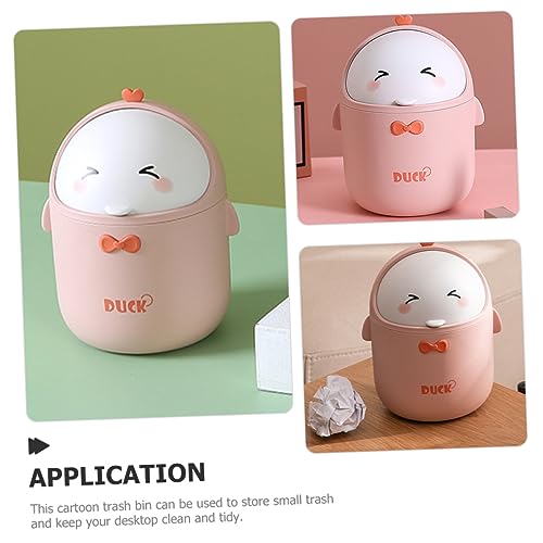 HYTROVE Mini Abfalleimer mit Deckel Lustiger Cartoon Mülleimer für Schreibtisch Kleiner Tischabfallbehälter für Büro Zuhause und Hotel Farblich Abgestimmt und Geruchsneutral HYTROVE Mini Abfalleimer mit Deckel Lustiger Cartoon Mülleimer für Schreibtisch Kleiner Tischabfallbehälter für Büro Zuhause und Hotel Farblich Abgestimmt und Geruchsneutral von HYTROVE