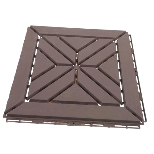 HYTROVE Outdoor Kunststoff Terrassenfliesen Interlocking Deck Bodenbelag für Garten Balkon Terrasse Langlebig Rutschfest und Installieren Holzoptik HYTROVE Outdoor Kunststoff Terrassenfliesen Interlocking Deck Bodenbelag für Garten Balkon Terrasse Langlebig Rutschfest und Installieren Holzoptik von HYTROVE