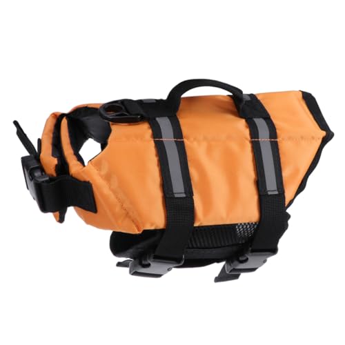 HYTROVE Robuste Hundeschwimmweste Orange mit Griff und D Ring Reflektierend Atmungsaktiv Schnellverschluss für Mittlere bis Große Hunde Sichere Schwimmhilfe und Spaziergangszubehör HYTROVE Robuste Hundeschwimmweste Orange mit Griff und D Ring Reflektierend Atmungsaktiv Schnellverschluss für Mittlere bis Große Hunde Sichere Schwimmhilfe und Spaziergangszubehör von HYTROVE