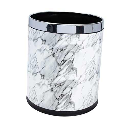 HYTROVE Runder Mülleimer Europäischen Stil Eleganter Abfalleimer für Badezimmer und Wohnräume und Langlebig für Küche und Schlafzimmer HYTROVE Runder Mülleimer Europäischen Stil Eleganter Abfalleimer für Badezimmer und Wohnräume und Langlebig für Küche und Schlafzimmer von HYTROVE