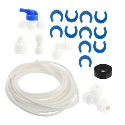 HYTROVE Teiliges Wasserzulaufleitung Kühlschrank Wasserfilter Anschlusskit aus Langlebigem PE Pom Kompatibel mit Kühlschränken Umkehrosmoseanlagen Eisbereitern und Luftbefeuchtern Stabile HYTROVE Teiliges Wasserzulaufleitung Kühlschrank Wasserfilter Anschlusskit aus Langlebigem PE Pom Kompatibel mit Kühlschränken Umkehrosmoseanlagen Eisbereitern und Luftbefeuchtern Stabile von HYTROVE