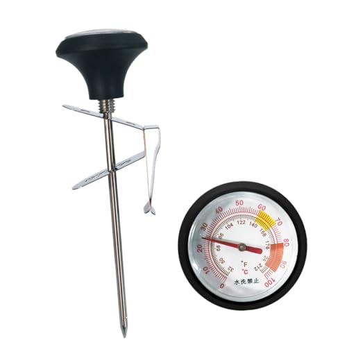 HYTROVE Thermometern mit Clip und Silikonabdeckung Präzises Lebensmittel und Bbq Thermometer für Getränke Grillen und Kochen Teiliges HYTROVE Thermometern mit Clip und Silikonabdeckung Präzises Lebensmittel und Bbq Thermometer für Getränke Grillen und Kochen Teiliges von HYTROVE