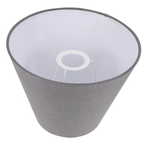 HYTROVE Tiefer Grauer Stoff Lampenschirm Lichtabdeckung Lichtschutz für Tischlampe Nachttisch Lampe Bereich Chic und Einsetzbar von HYTROVE