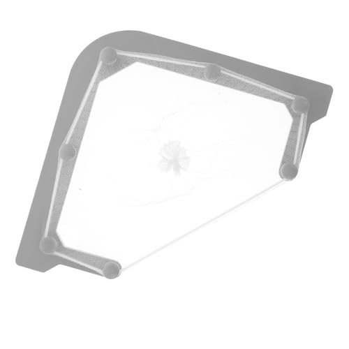 HYTROVE Triangularer Abflusskorb für Küchenspülen Platzsparender Halter mit Netztaschen und Nano Klebeband für Küchenabfälle und Resteverwertung von HYTROVE