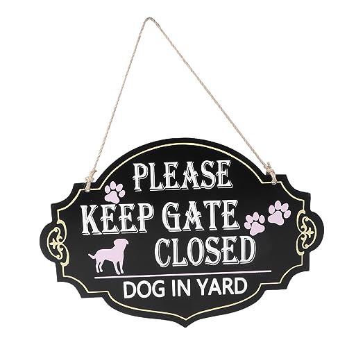 HYTROVE Vintage Holz Hausschild für Haustiere Retro Türplakette für Garten und Zuhause und für Eingänge und Wände von HYTROVE