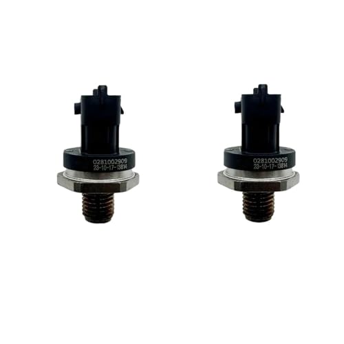 Fuel Pressure 0281002909 31401-27000 Kraftstoffverteilerrohr-Drucksensor Common-Rail-Einspritzregler/passend for HYUNDAI/passend for Elantra/passend for Santa Fe(2PCS) von HYUDXH