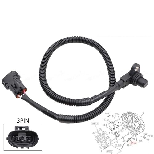 Nockenwellensensor Nockenwellensensor 8980148310 / passend for Isuzu 4HK1 6HK1 / passend for Hitachi ZW220 ZX200-3 ZX220W-3 8-97329775-1(1pcs) von HYUDXH