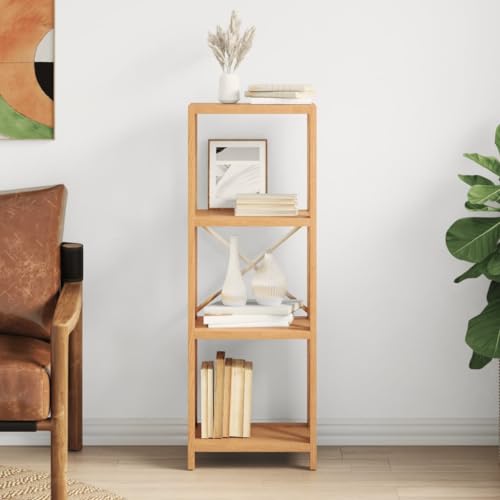 HYUFEIAO Bücherregal 4 Etagen Holz Bücherregal Schmales Regal für Büro Arbeitszimmer Wohnzimmer Schlafzimmer 40x30x112cm von HYUFEIAO
