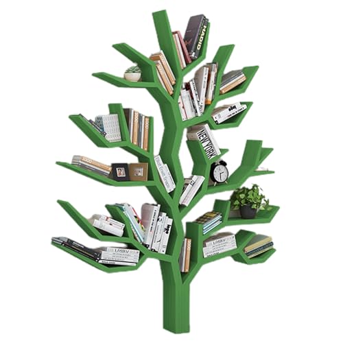 HYUFEIAO Bücherregal aus Massivholz, schwebendes Wandbücherregal für CDs/Filme/Bücher für kleine Räume, Bücheraufbewahrungs-Organizer für Schlafzimmer und Wohnzimmer (Farbe: D, Größe: L 155 von HYUFEIAO