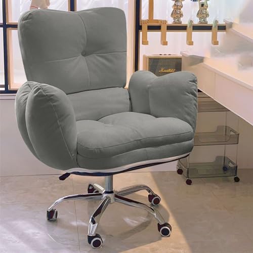 HYUFEIAO Lazy Sofa Gaming Stuhl Arbeitsstuhl Ergonomische Bürostühle Liegestuhl mit weichem technischem Stoff für Schlafzimmer, Computerstuhl Rückenlehne Neigbarer Schreibtischsitz für Wohnzimmer von HYUFEIAO