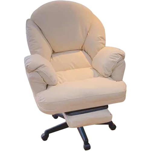 HYUFEIAO Lazy Sofa Videospiel Stühle, Gaming Stuhl Ergonomischer Bürostuhl Gt Player Gaming Stuhl Study Rückenlehne Stuhl Hebbarer Sitz für Schlafzimmer Balkon (mit Fußstütze von HYUFEIAO