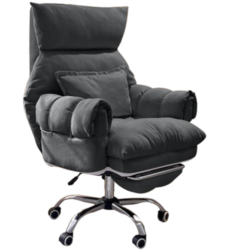HYUFEIAO Lehnstuhl mit Rückenlehne, waschbar, Gaming-Stuhl, Arbeitsstuhl, ergonomischer Bürostuhl, faules Sofa mit Rückenlehne, verstellbarer Sitz für Schlafzimmer, Heimbüro, Schreibtischstühle von HYUFEIAO