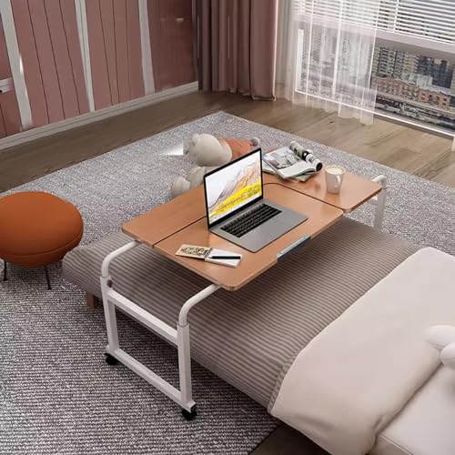 HYUFEIAO Overbed Desk,Overbed Table, Over The Bed Desk, Over Bed Table with Wheels Adjustable Height, Rolling Desk for Bed 8-Level Adjustable, Tiltable Tabletop, Mobile Hospital Table Over HYUFEIAO Overbed Desk,Overbed Table, Over The Bed Desk, Over Bed Table with Wheels Adjustable Height, Rolling Desk for Bed 8-Level Adjustable, Tiltable Tabletop, Mobile Hospital Table Over von HYUFEIAO