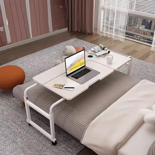 HYUFEIAO Overbed Desk,Overbed Table, Over The Bed Desk, Over Bed Table with Wheels Adjustable Height, Rolling Desk for Bed 8-Level Adjustable, Tiltable Tabletop, Mobile Hospital Table Over HYUFEIAO Overbed Desk,Overbed Table, Over The Bed Desk, Over Bed Table with Wheels Adjustable Height, Rolling Desk for Bed 8-Level Adjustable, Tiltable Tabletop, Mobile Hospital Table Over von HYUFEIAO